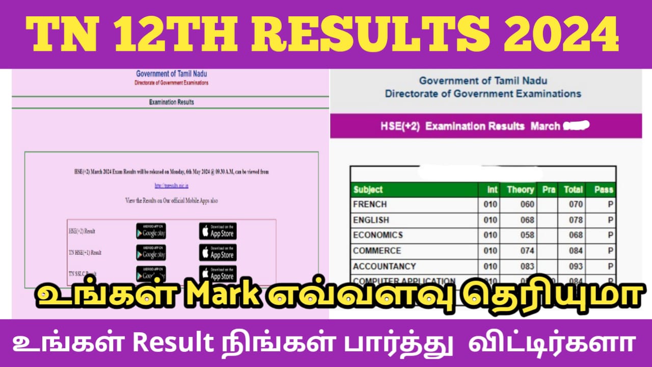 Tn 12 result 2024 release link